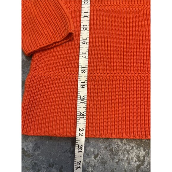 Talbots Sweater Women’s Size X Orange Plus‎ Knit 100% Prima Cotton Colorful Cozy - Picture 6 of 8